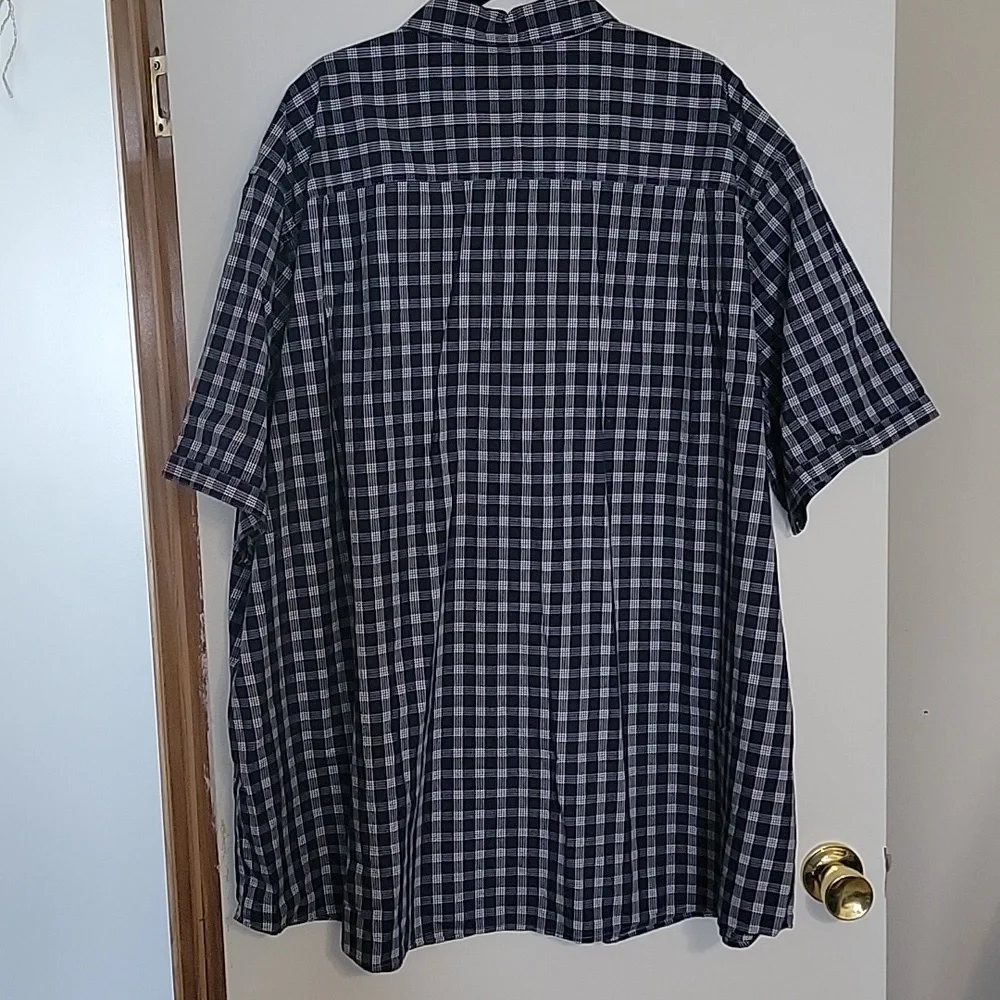 The Foundry Supply Co. Navy Plaid Button Down Shirt,NEW , SIZE 4 XLT - Picture 3 of 5